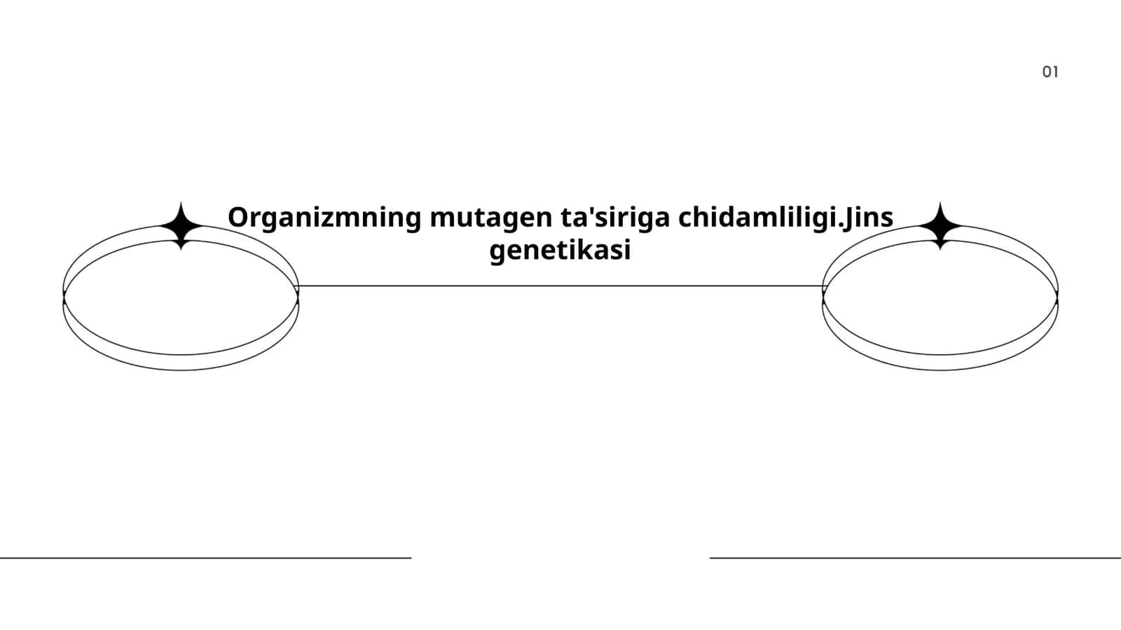 Organizmning mutagen ta'siriga chidamliligi.Jins genetikasi 1
