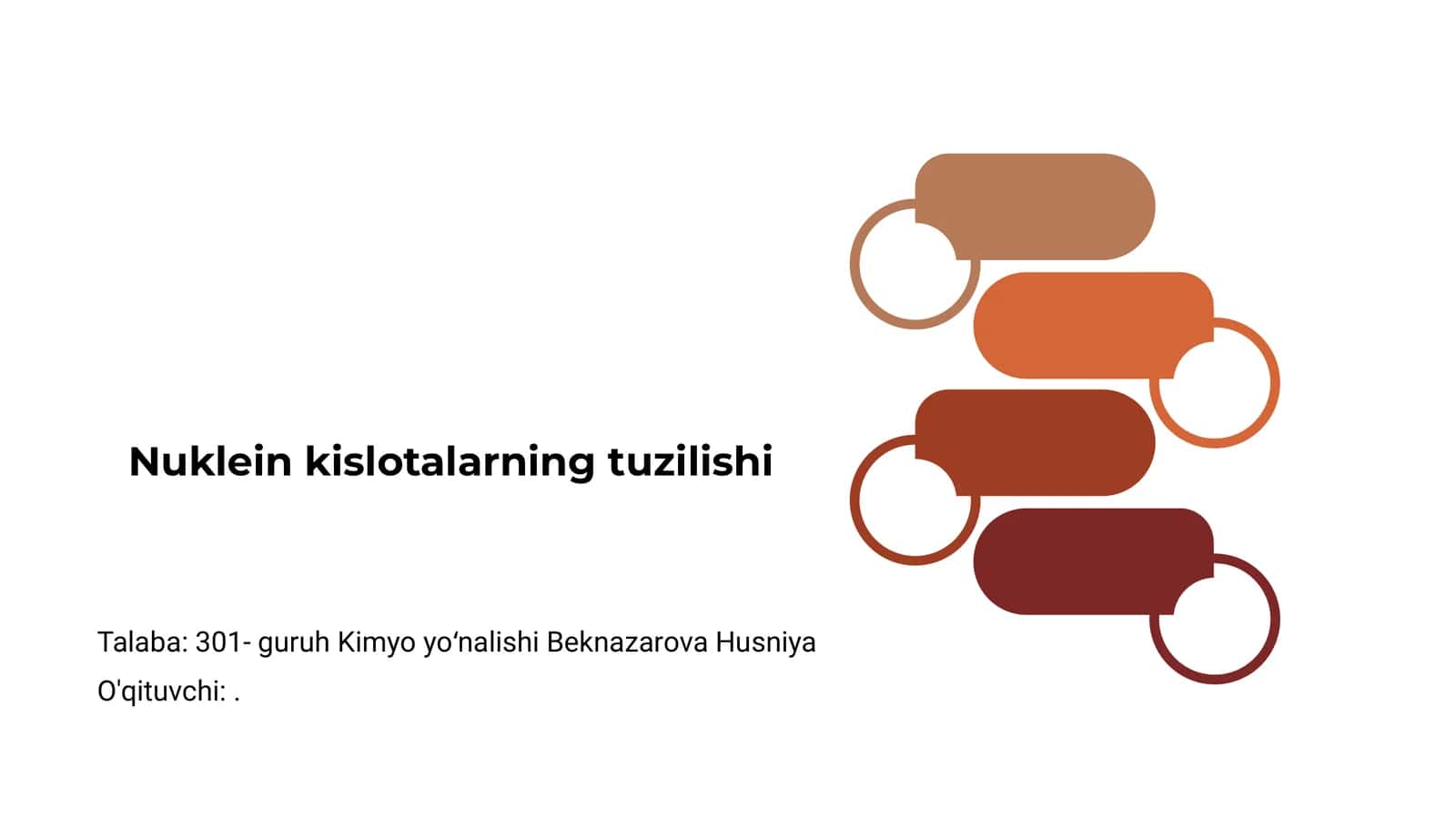 Nuklein kislotalarning tuzilishi 1