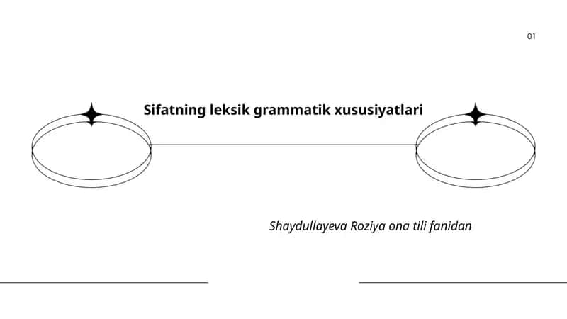Sifatning leksik grammatik xususiyatlari 1