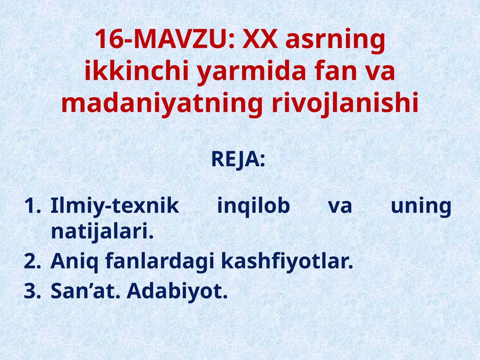 Ilmiy-texnik qilob vauning natijalari 1
