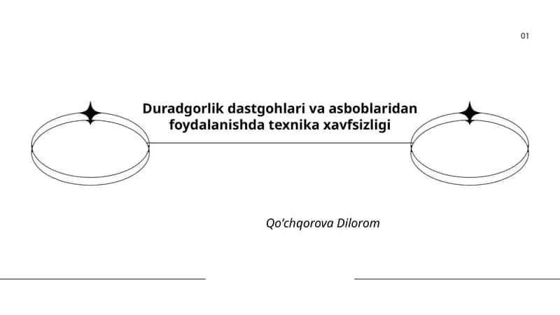 Duradgorlik dastgohlari va asboblaridan foydalanishda texnika xavfsizligi 1