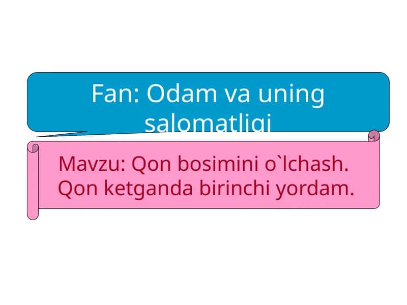 Qon bosimi nima? 1