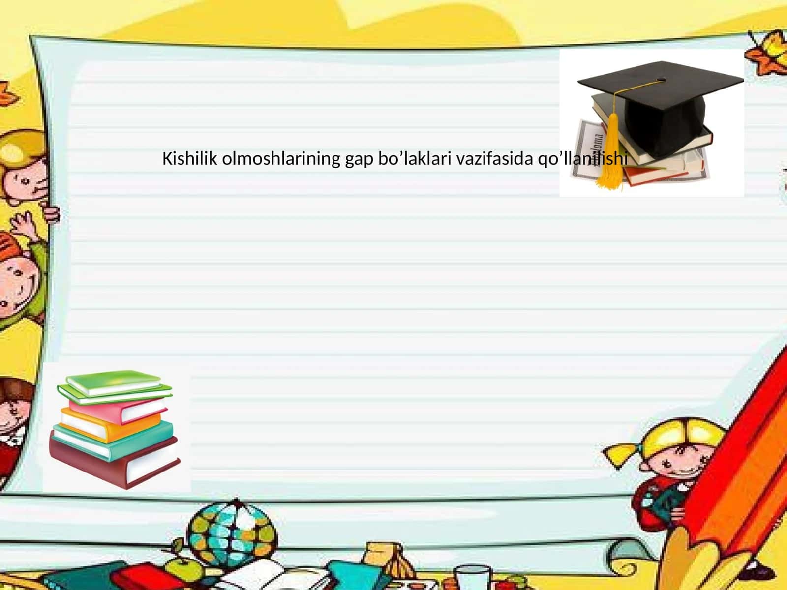 Kishilik olmoshlarining gap bo’laklari vazifasida qo’llanilishi 1
