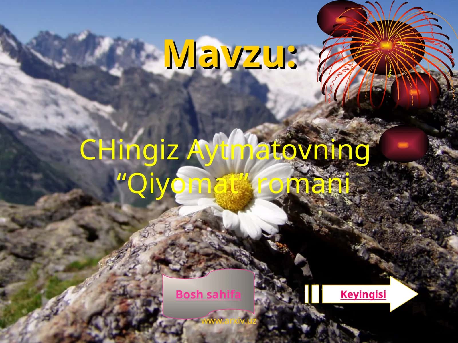 CHingiz Aytmatovning “Qiyomat” romani 1