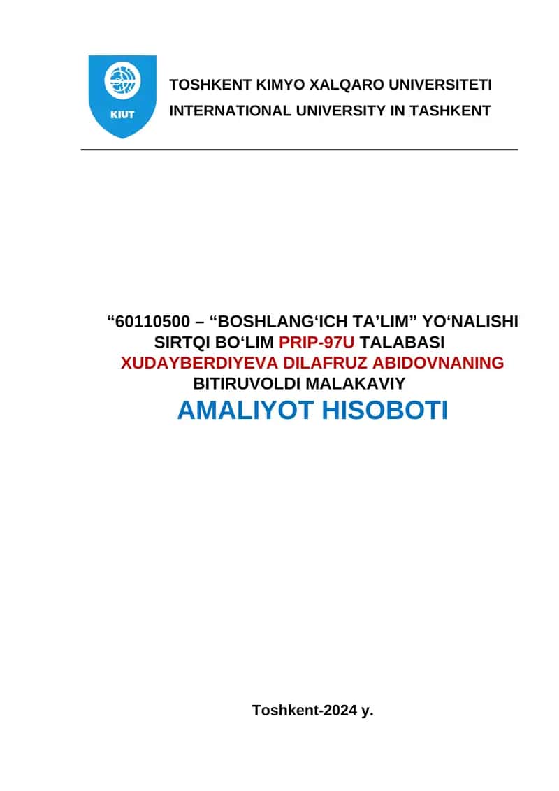 AMALIYOT HISOBOTI 1
