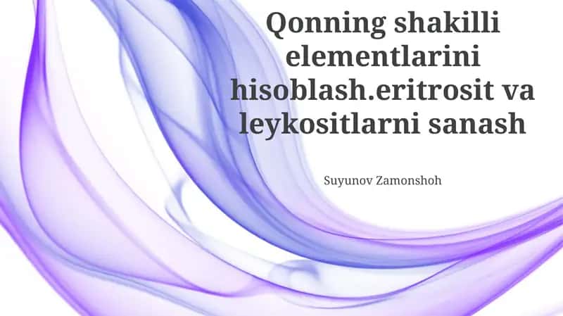 Leykotsitlarni Sanash 1