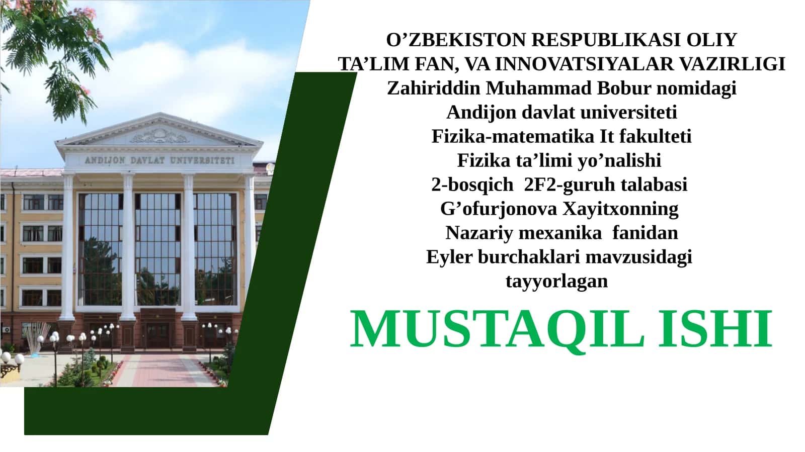 Eylerburchaklar va ularning qo'llanishi 1