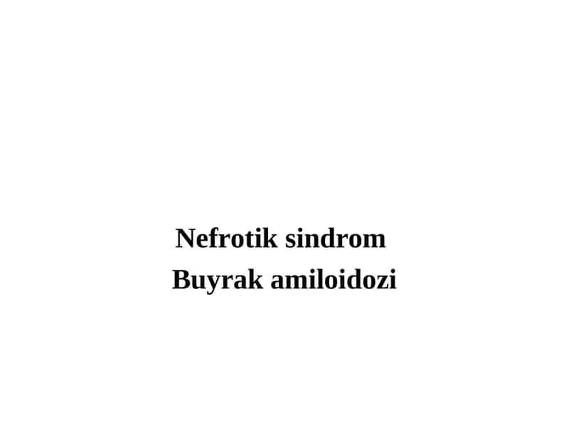 Nefrotik sindrom 1