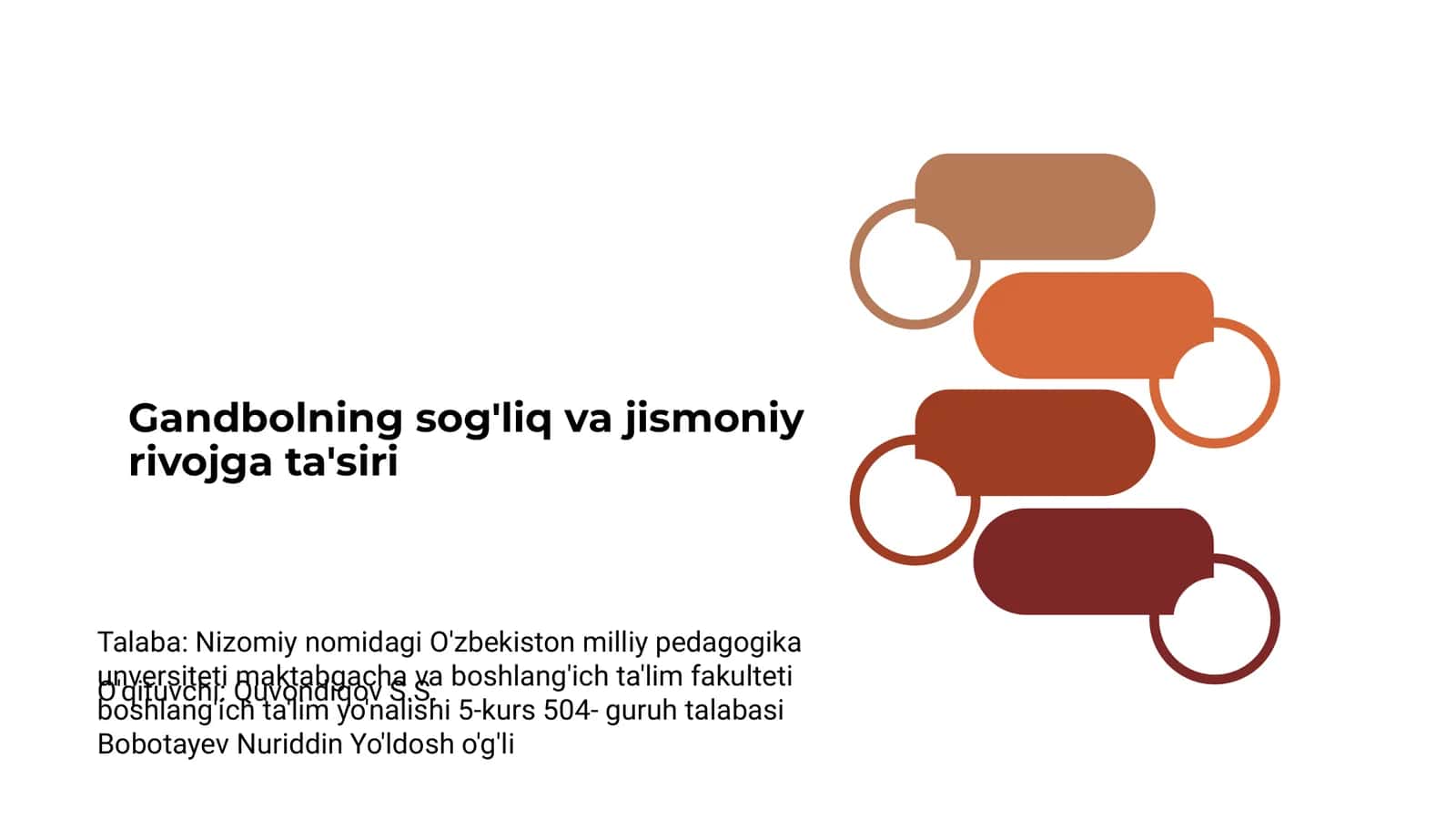Gandbolning sog'liq va jismoniy rivojga ta'siri 1