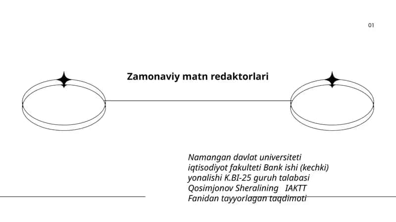 Zamonaviy matn redaktorlari 1