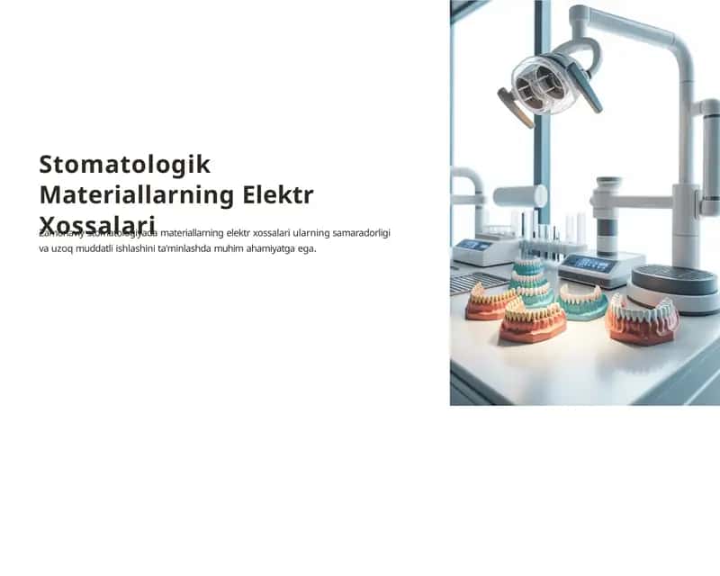 Stomatologik Materiallarning Elektr Xossalari 1