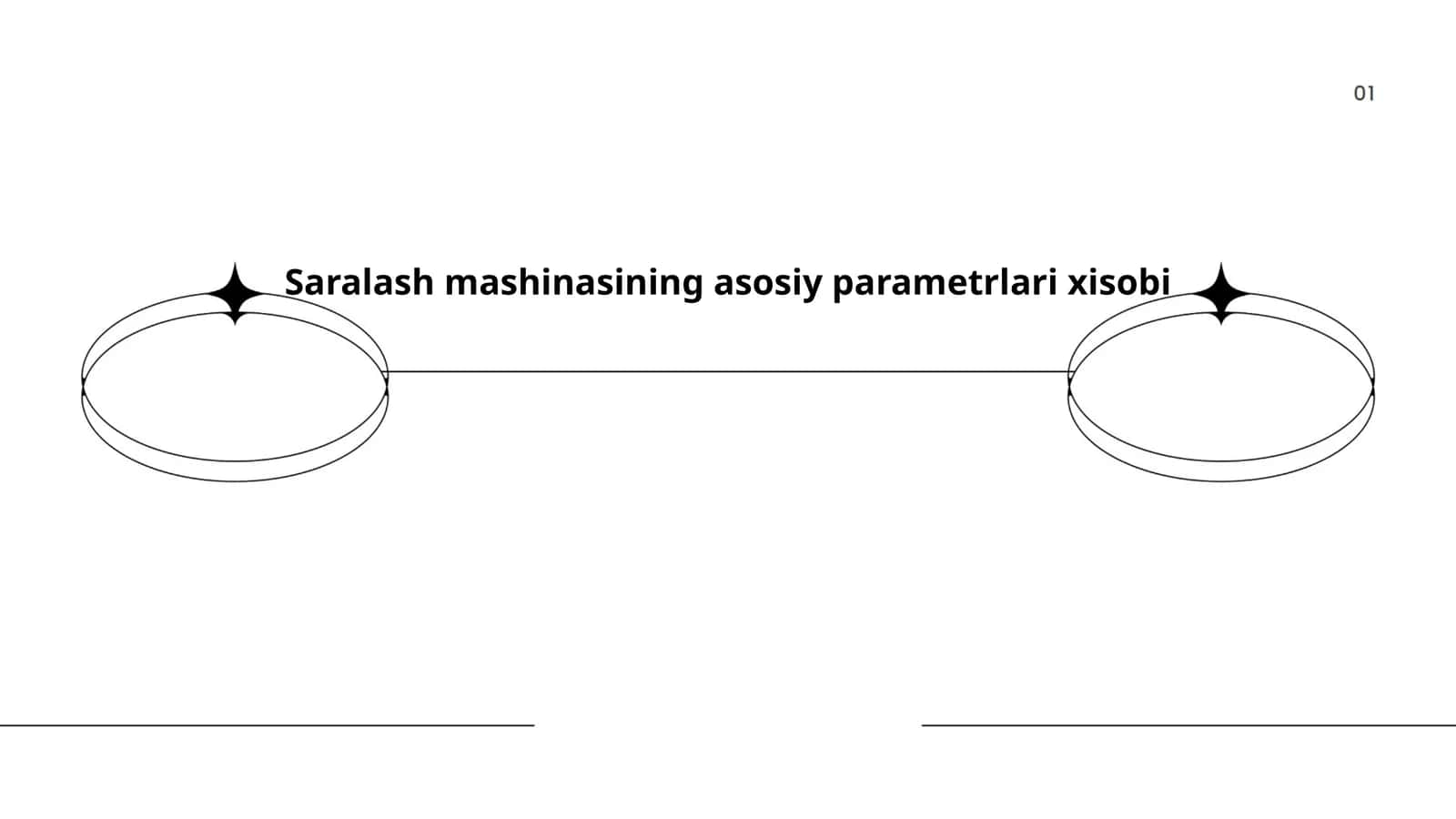 Saralash mashinasining asosiy parametrlari xisobi 1