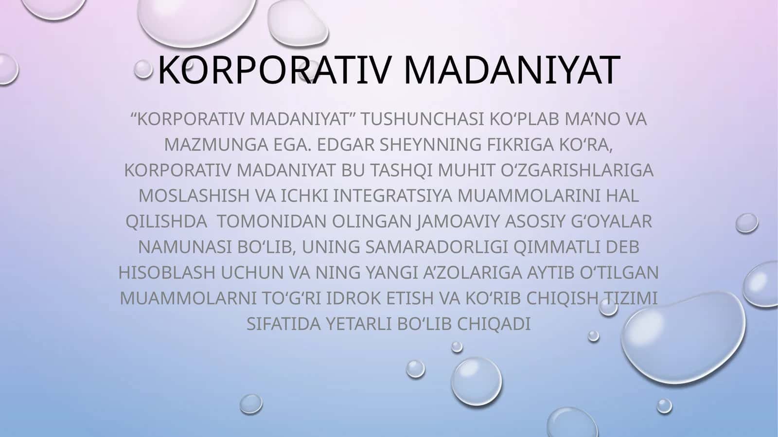 Korporativ madaniyat 1