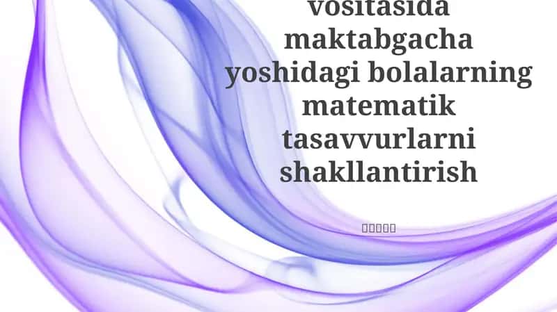 Aqliy hisob-kitob va mental arifmetika 1