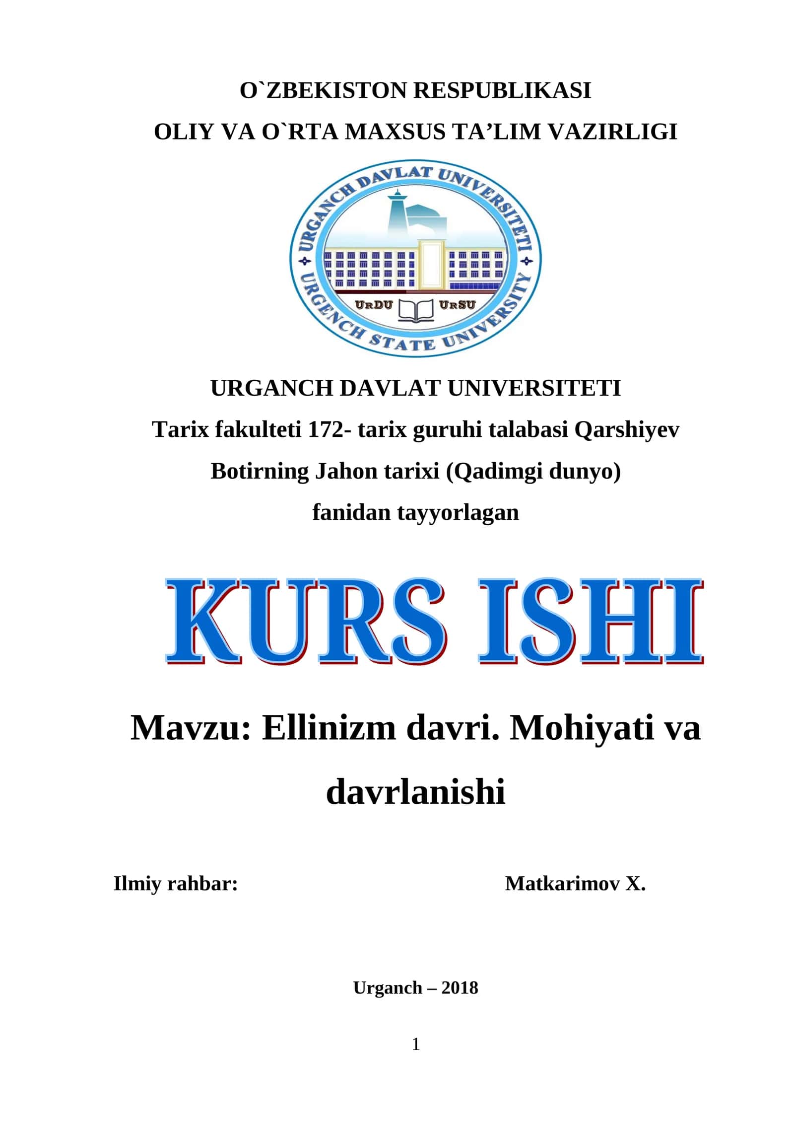 Ellinizm Davri 1