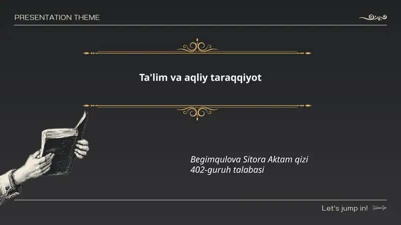 Zamonaviy ta'lim texnologiyalari 1
