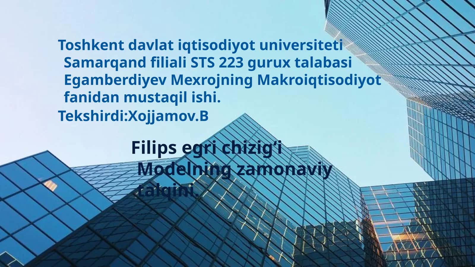 Filips egri chizigʻi Modelning zamonaviy talqini 1