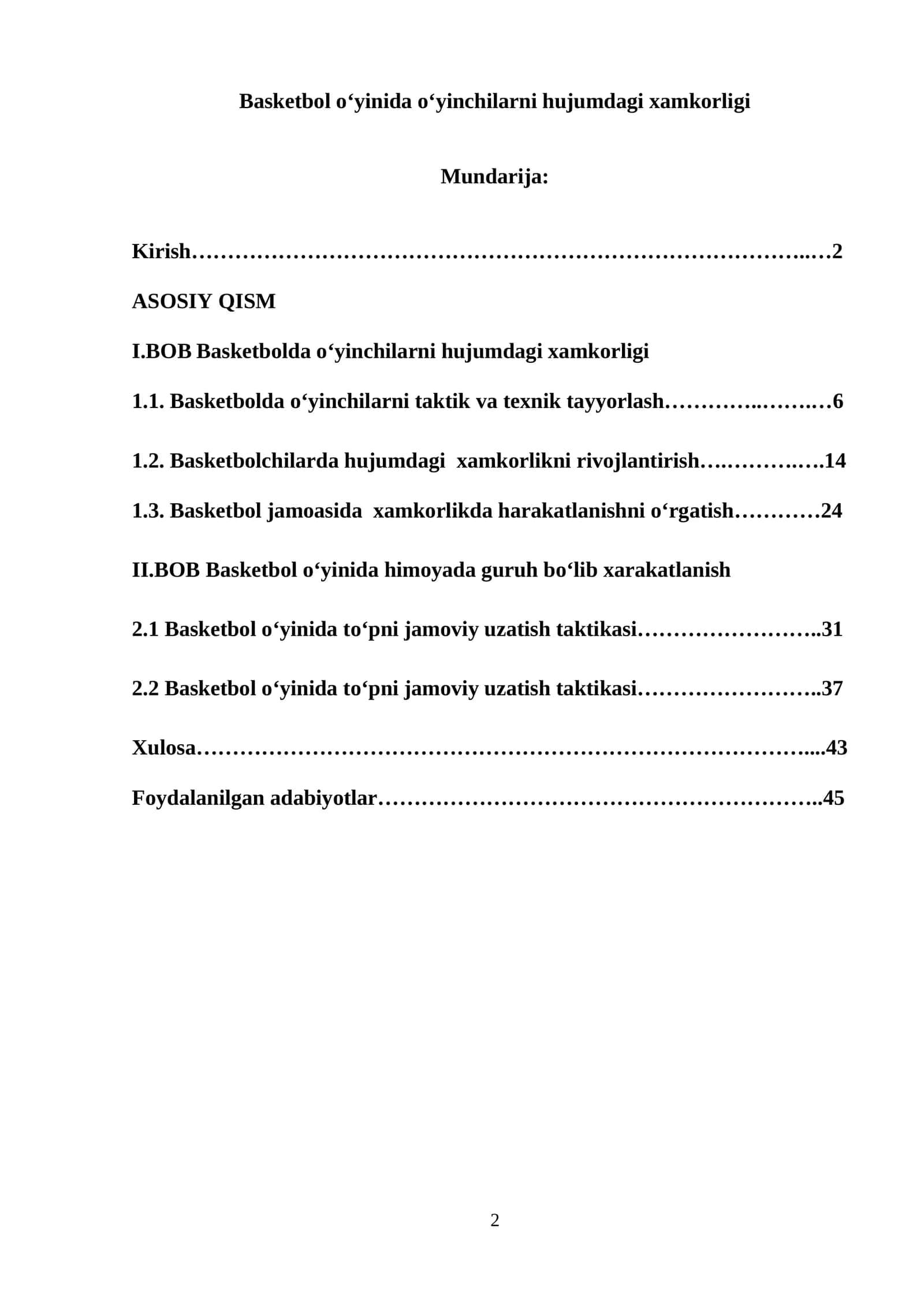 Basketbolda o‘yinchilarni hujumdagi xamkorligi 1