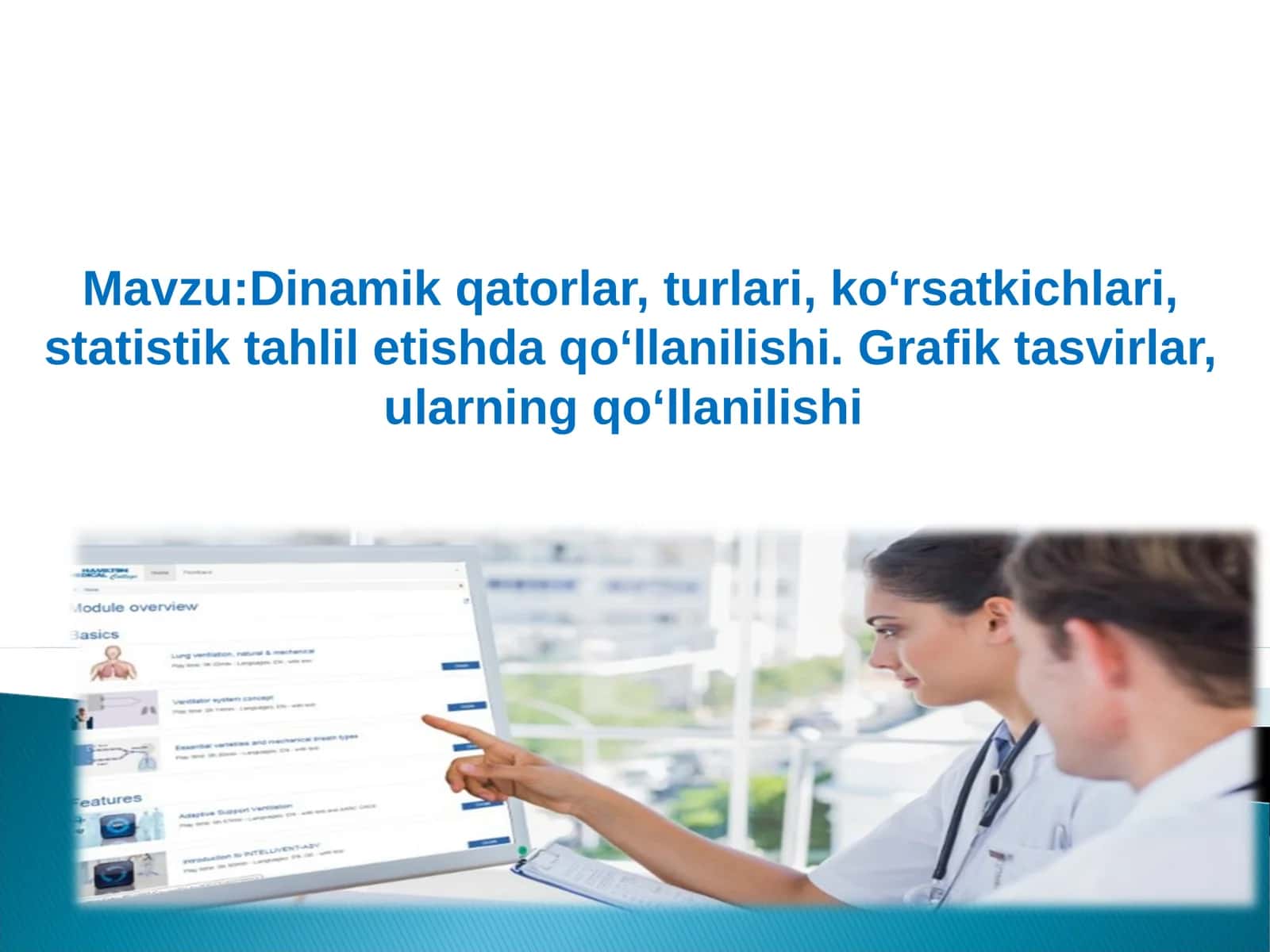 Dinamik qatorlar, turlari, ko‘rsatkichlari, statistik tahlil etishda qo‘llanilishi. 1