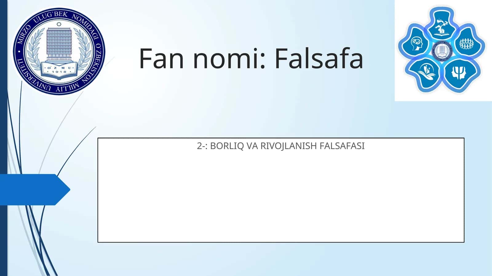 BORLIQ VА RIVOJLАNISH FАLSАFАSI 1