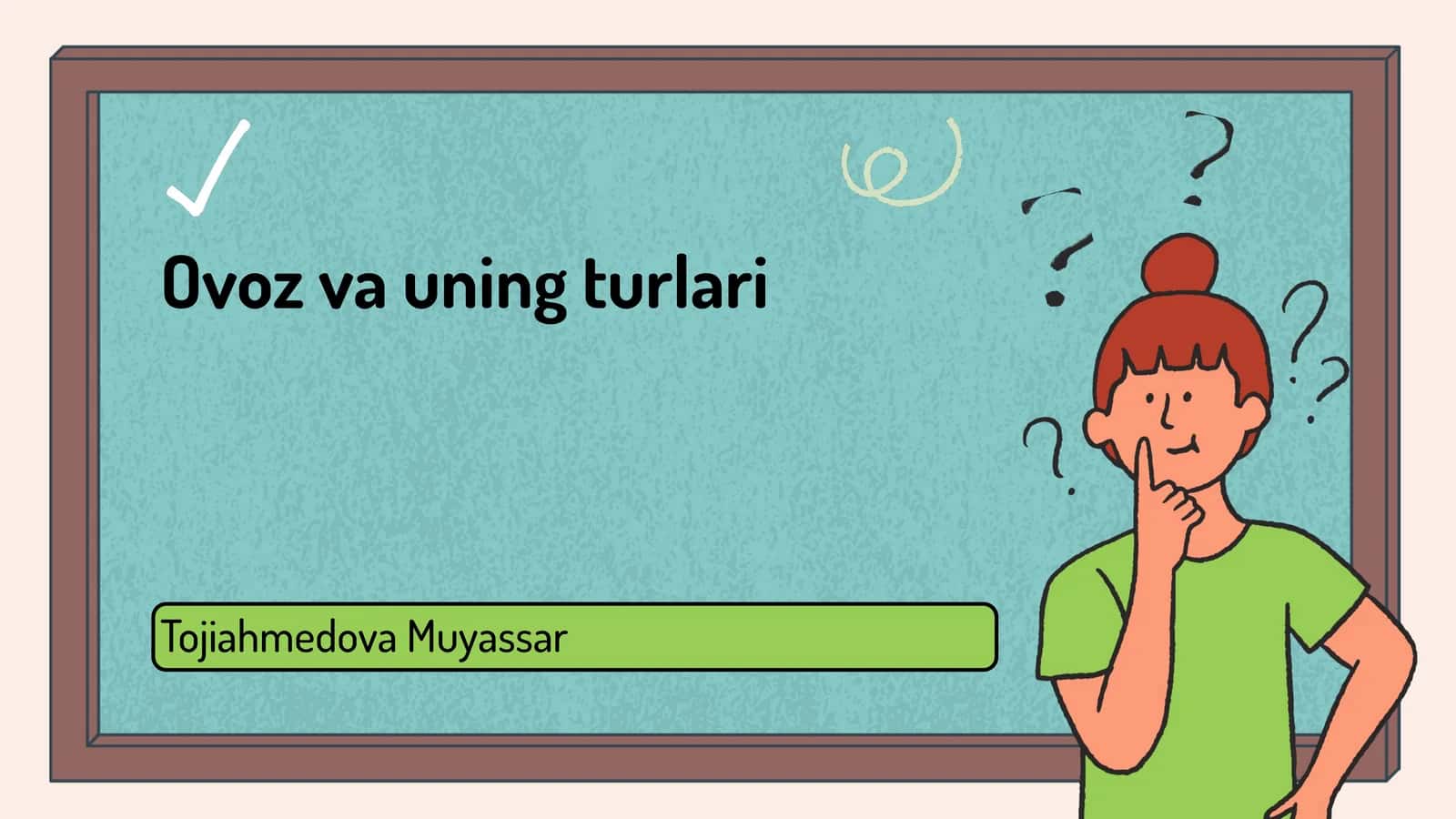 Ovoz va uning turlari 1