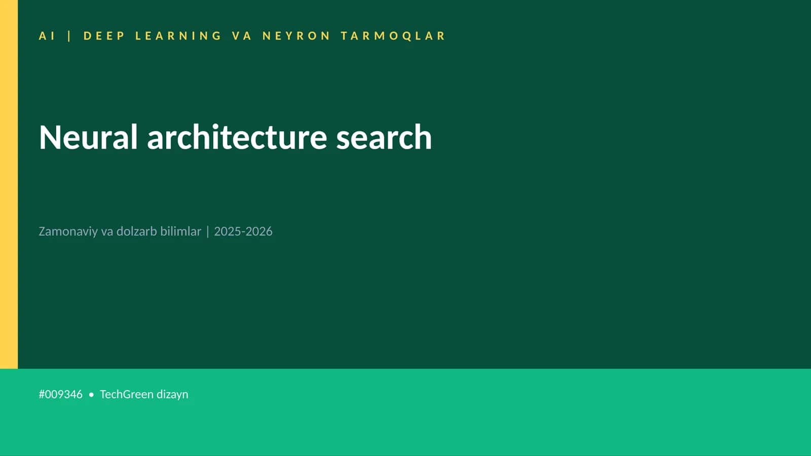 AI | DEEP LEARNING VA NEYRON TARMOQLAR 1