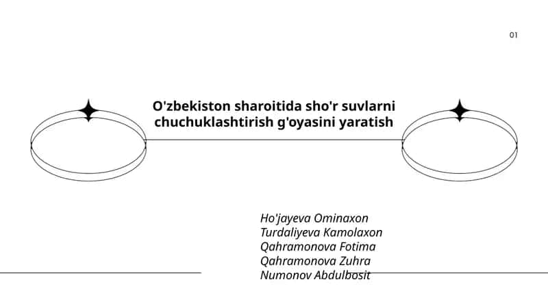O'zbekiston sharoitida sho'r suvlarni chuchuklashtirish g'oyasini yaratish 1