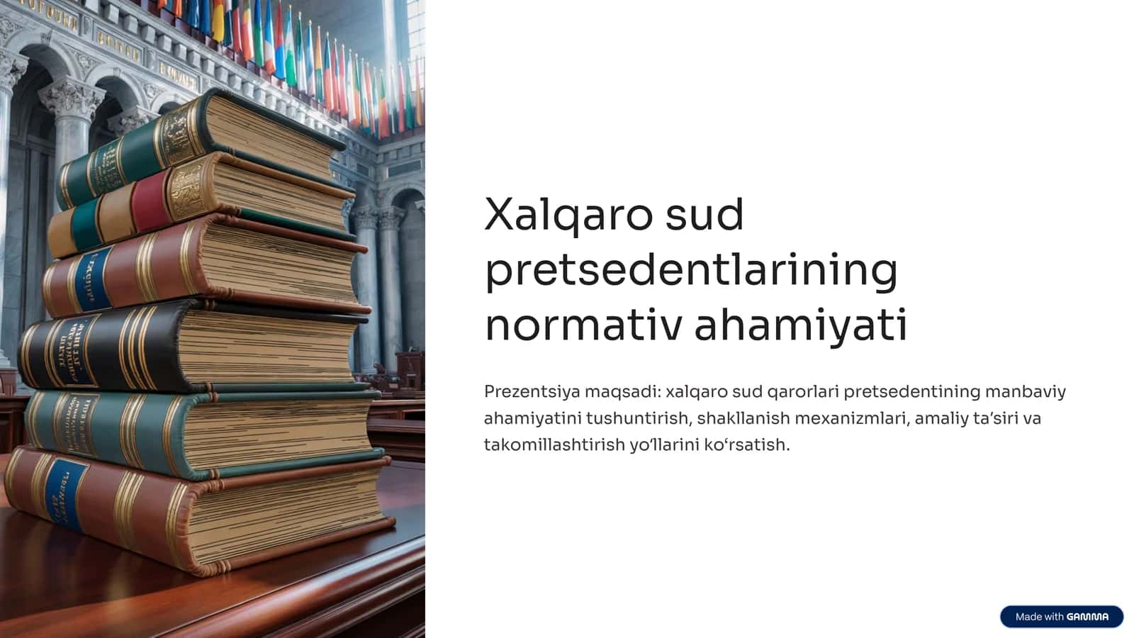 Xalqaro sud pretsedentlarining normativ ahamiyati 1