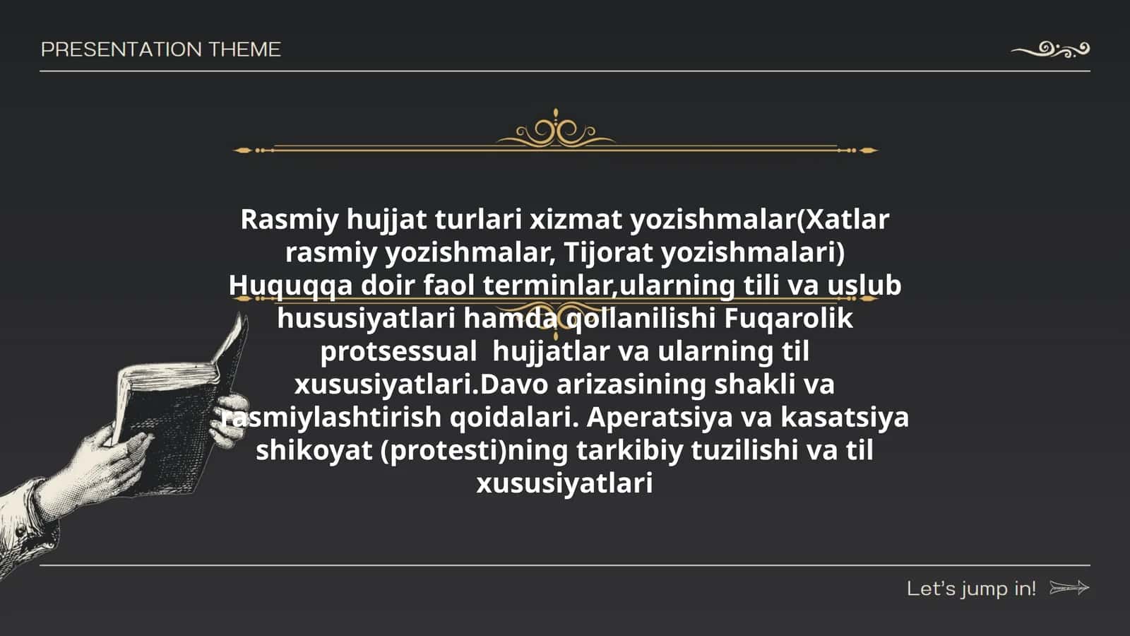 Rasmiy hujjat turlari xizmat yozishmalar 1