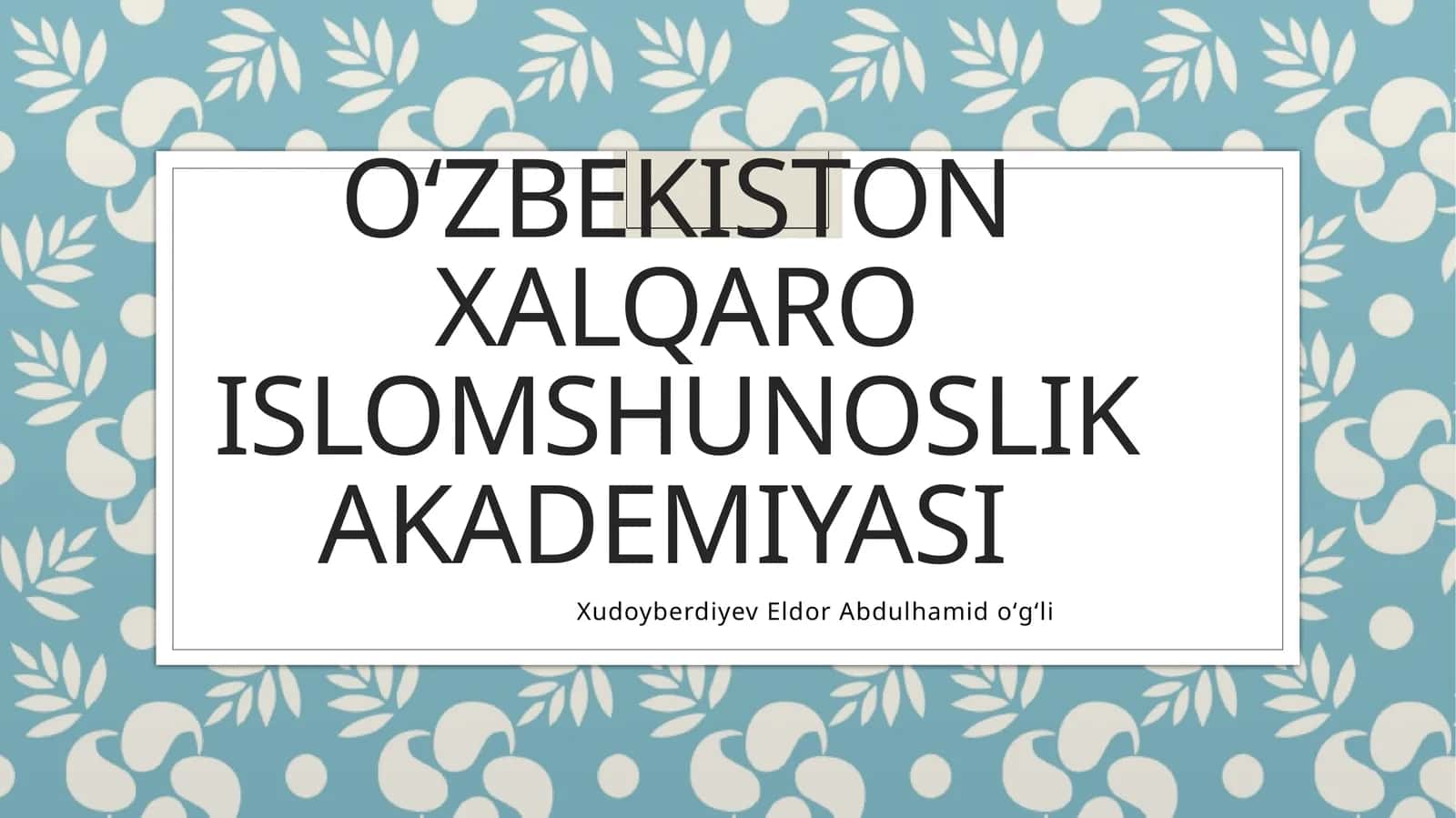 Qutayba ibn Muslim al-Bahiliy 1