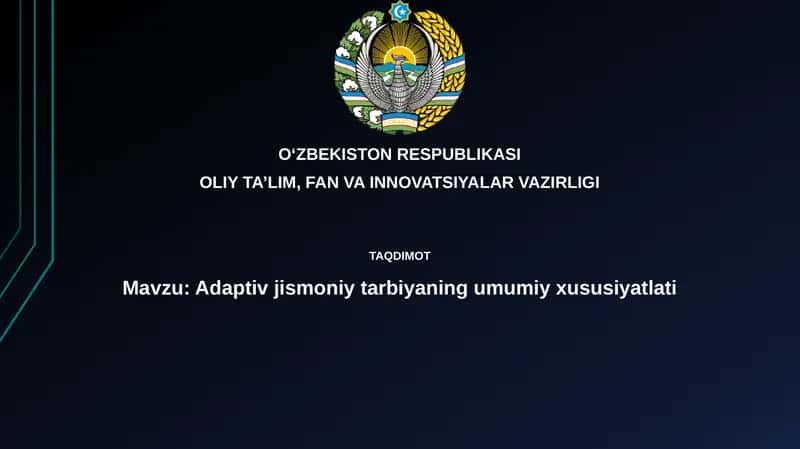 Adaptiv jismoniy tarbiya 1