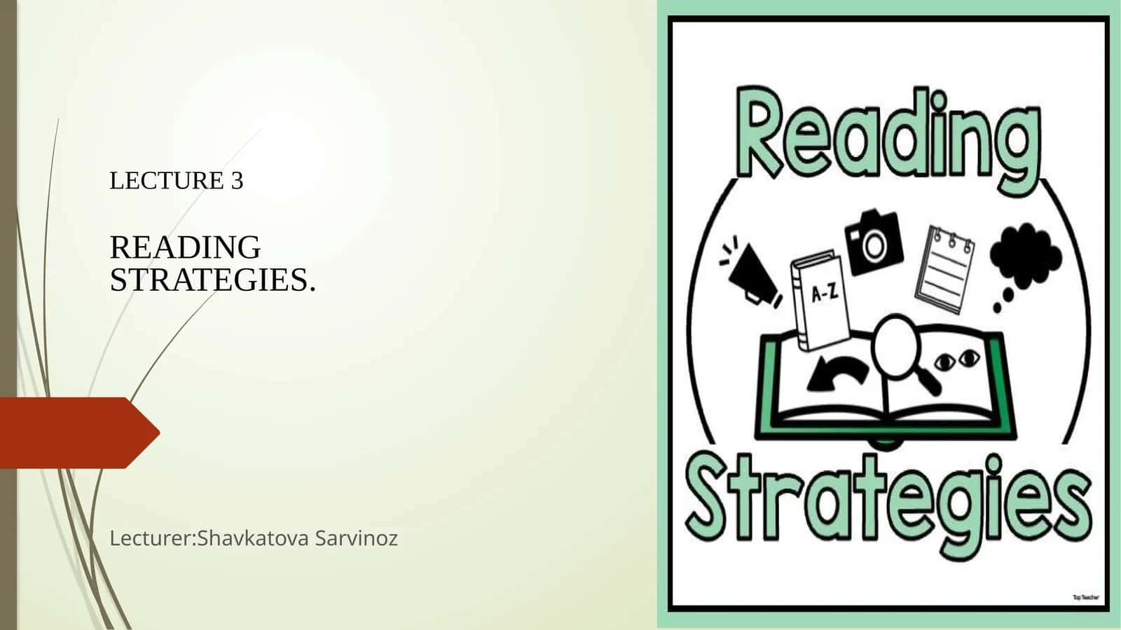 LECTURE 3READINGSTRATEGIES 1