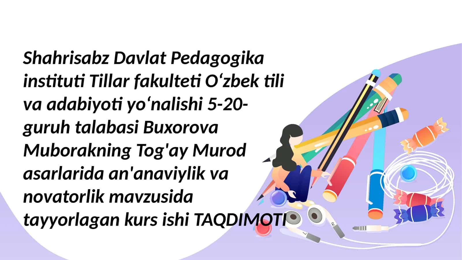 Tog'ay Murodijodining milliy adabiyotimizdagi o'rni 1