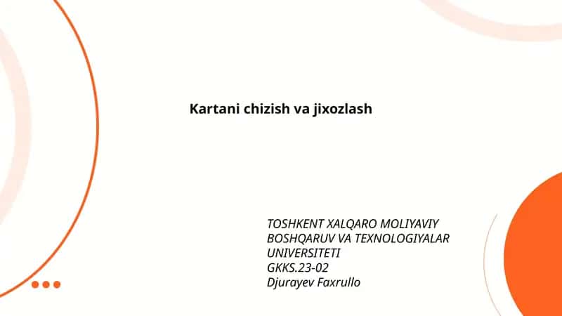 Kartografiya asoslari 1