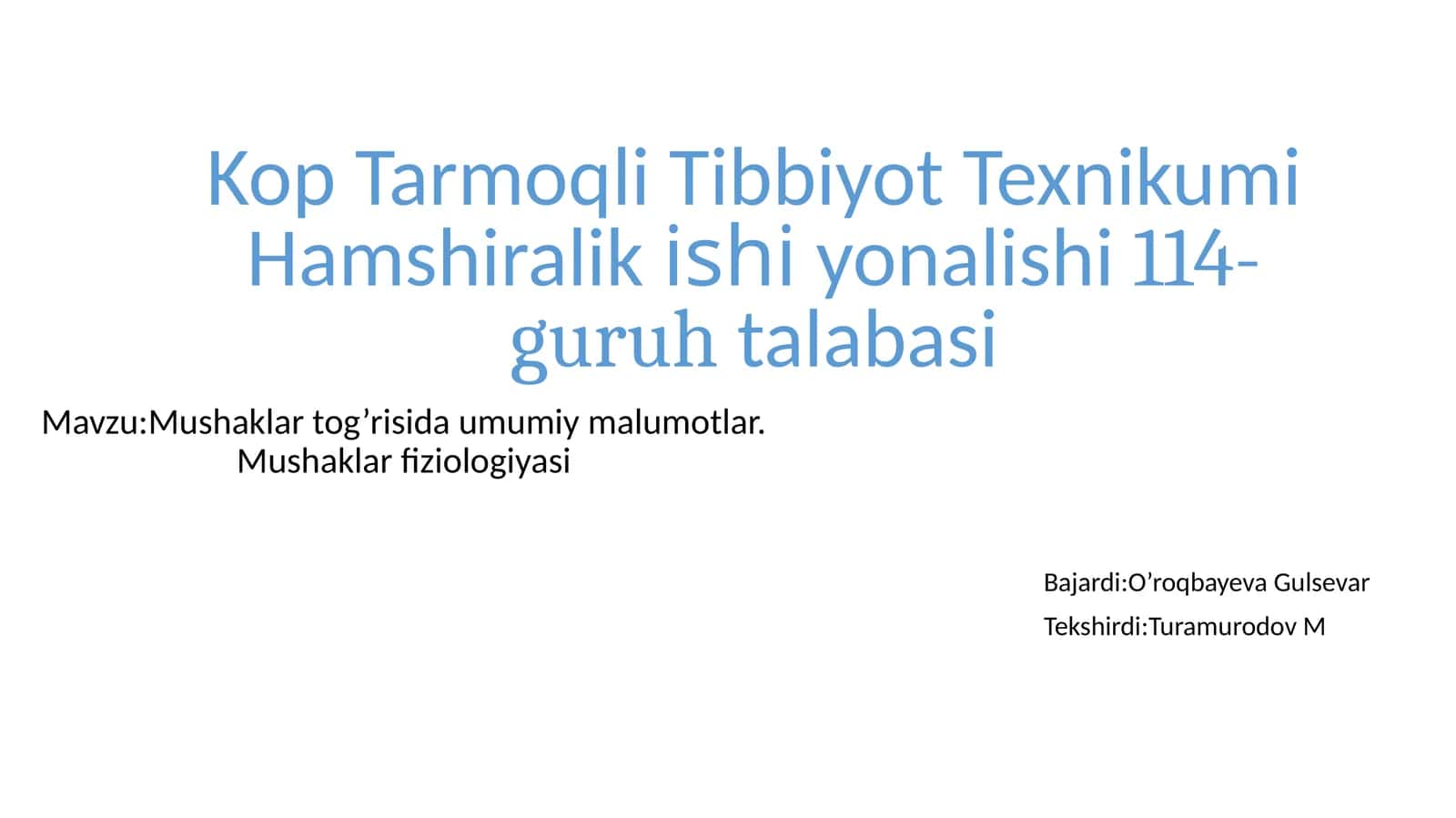 KopTarmoqliTibbiyotTexnikumiHamshiralikishiyonalishi114-guruhtalabasi 1