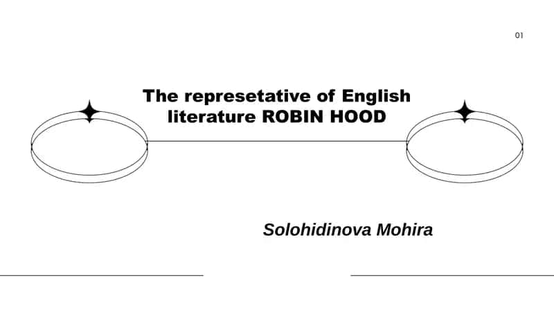 The represetative of English literature ROBIN HOOD 1