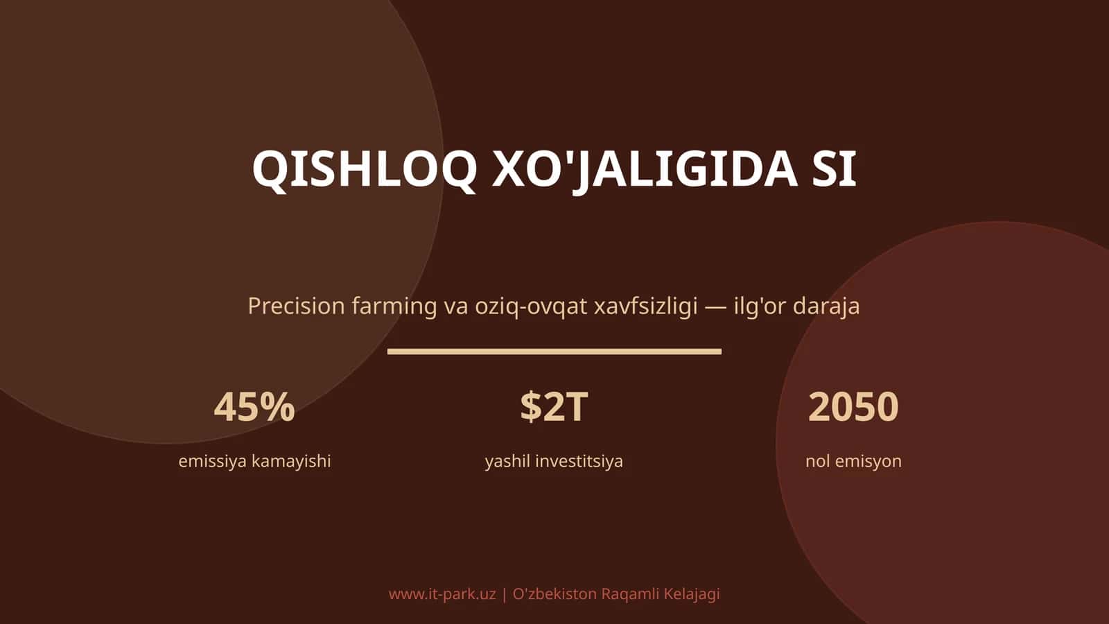 Qishloq xo'jaligida SI 1