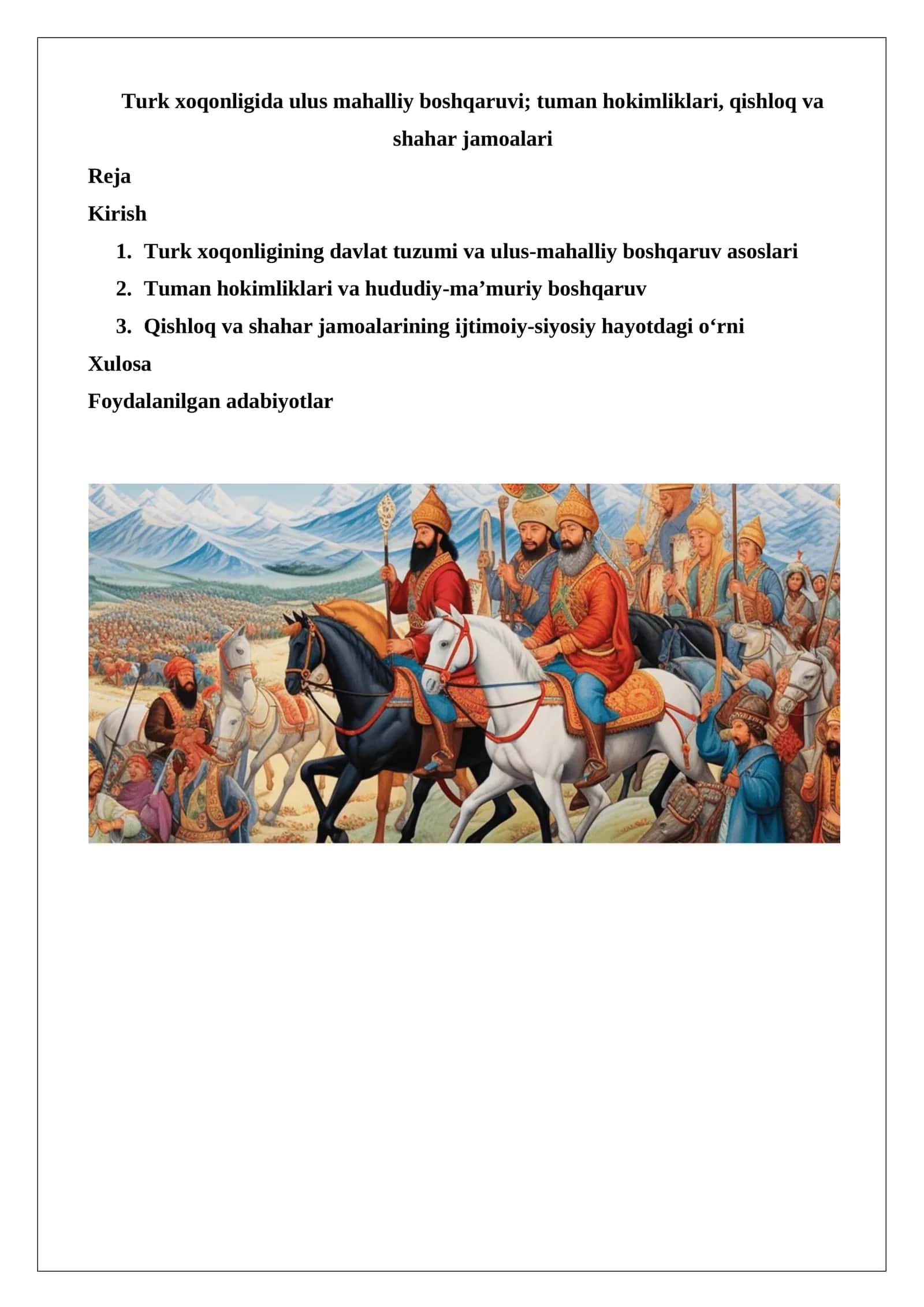 Turk xoqonligida ulus mahalliy boshqaruvi 1