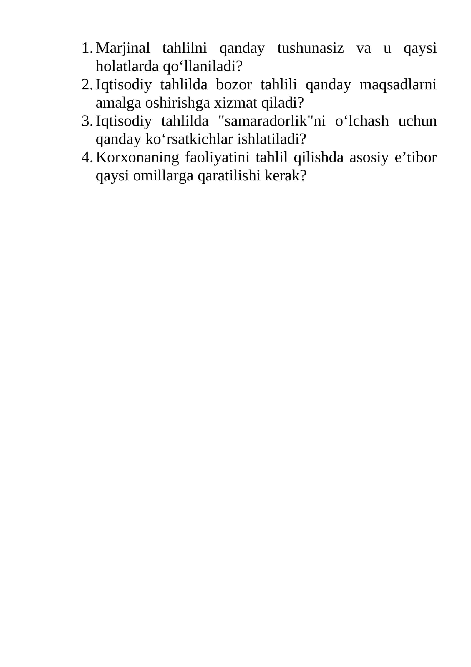 Iqtisodiy tahlil 1