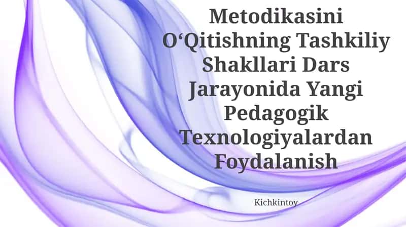 Matematik Tasavvurlarni Shakllantirish Metodikasi 1