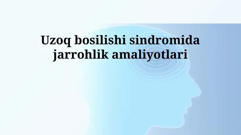 Karpal kanal sindromida jarrohlik amaliyotlari 1
