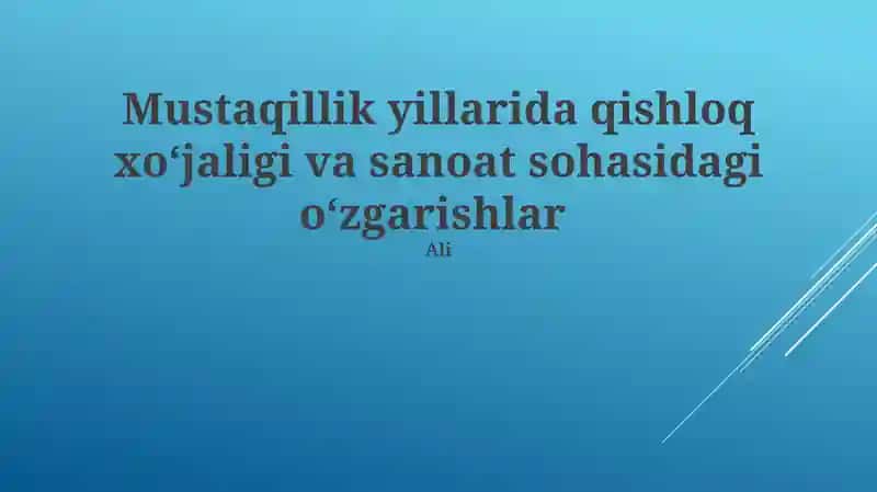 Qishloq xoʻjaligidagi texnologik taraqqiyot