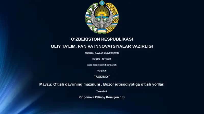 Inson resurslarini boshqarish 1