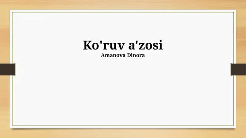 Ko'ruv a'zosi 1