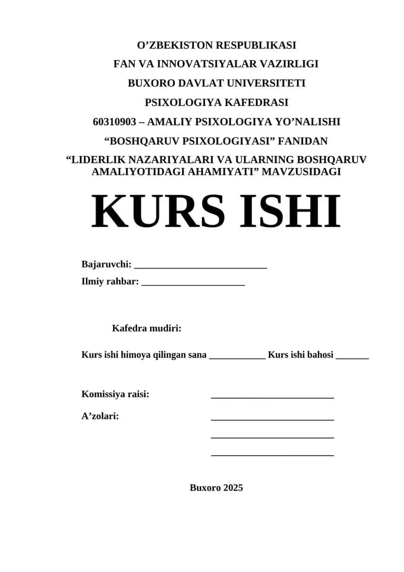 BOSHQARUV PSIXOLOGIYASI 1