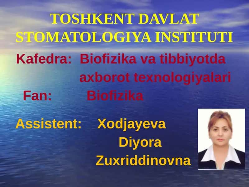 BIOLOGIK SUYUQLIKLARNING YOPISHQOQLIGINI ANIQLASH USULLARINI O’RGANISH 1