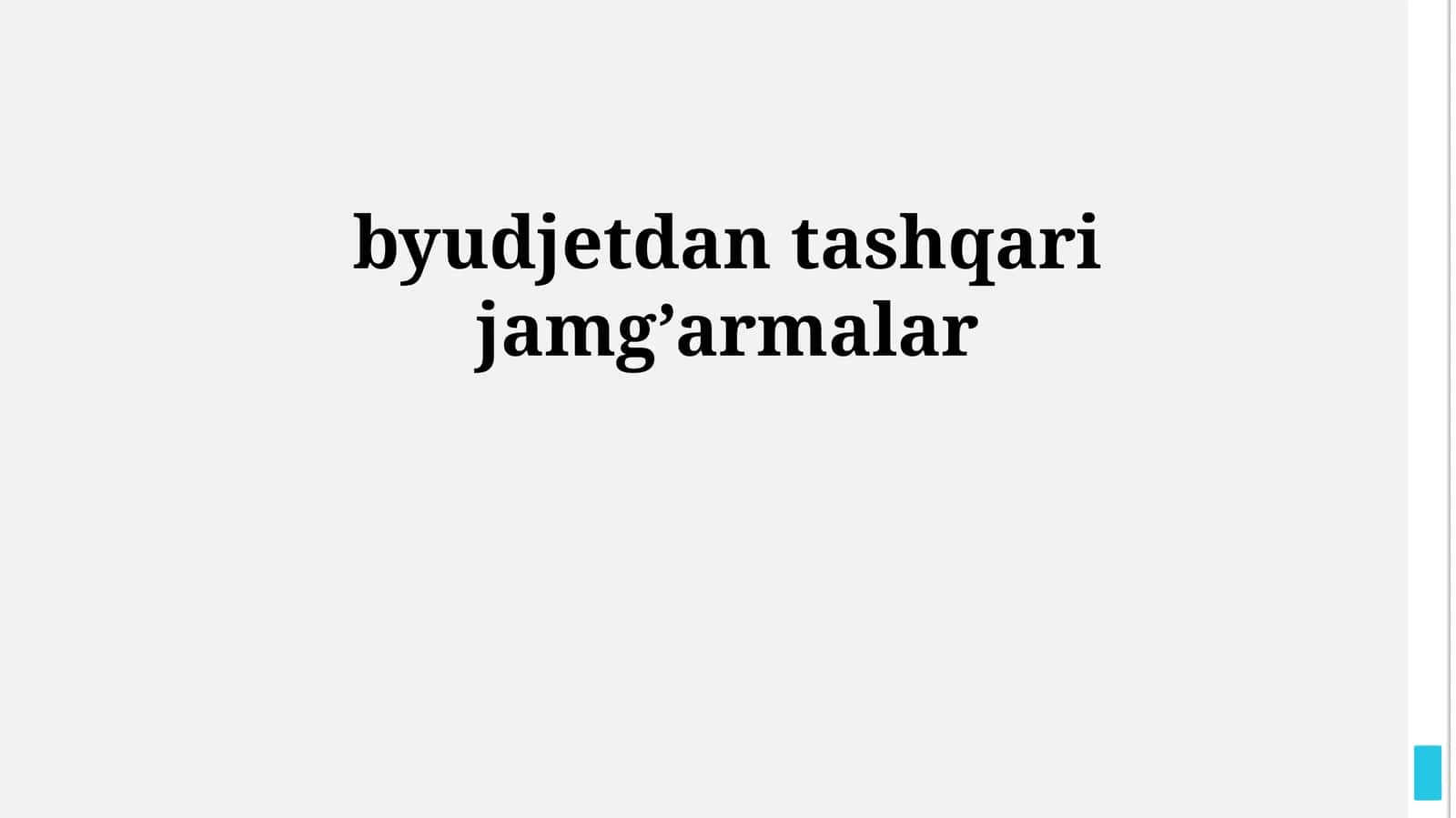 byudjetdan tashqari jamg’armalar 1