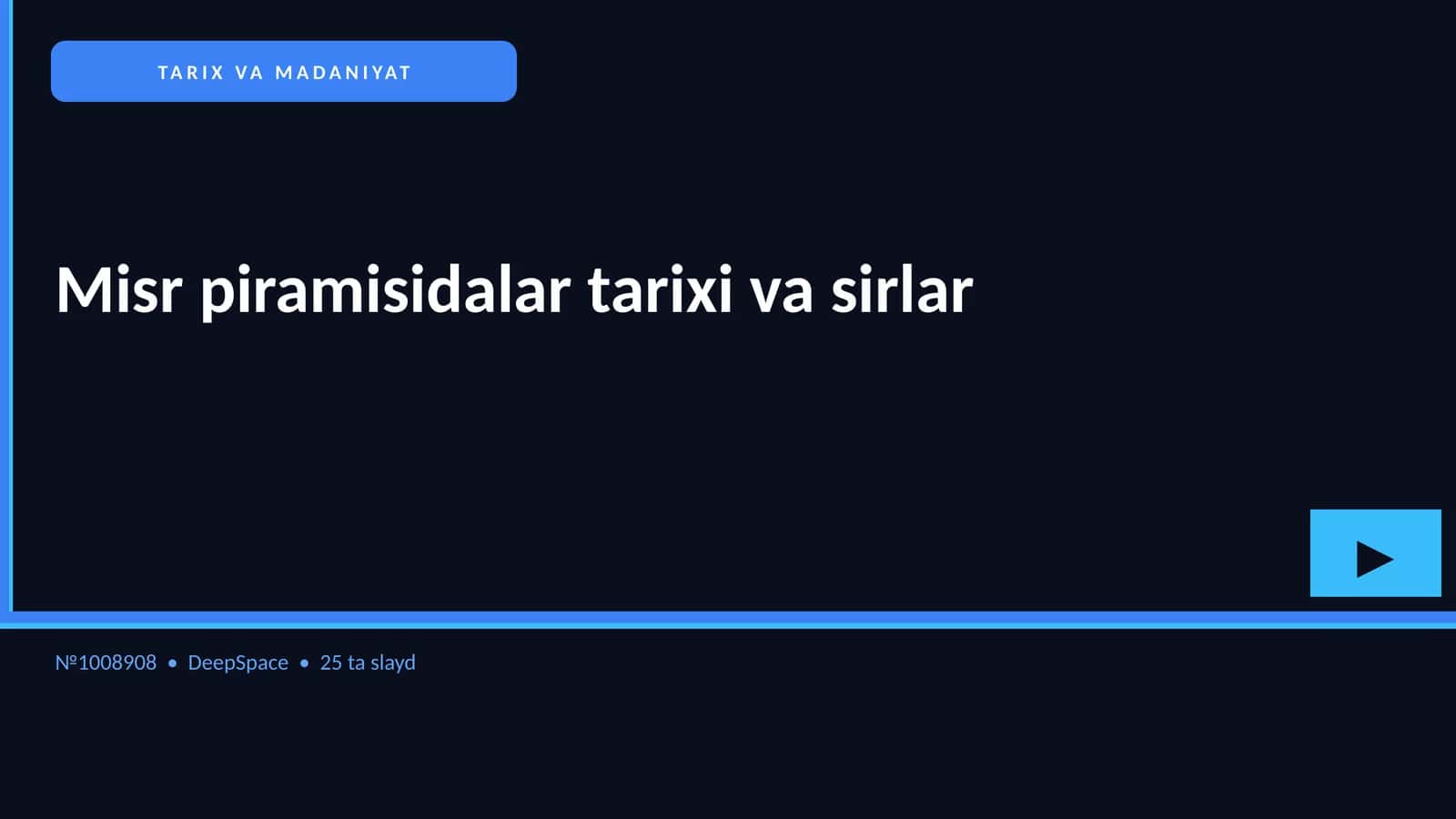 Misr piramisidalar tarixi va sirlar 1