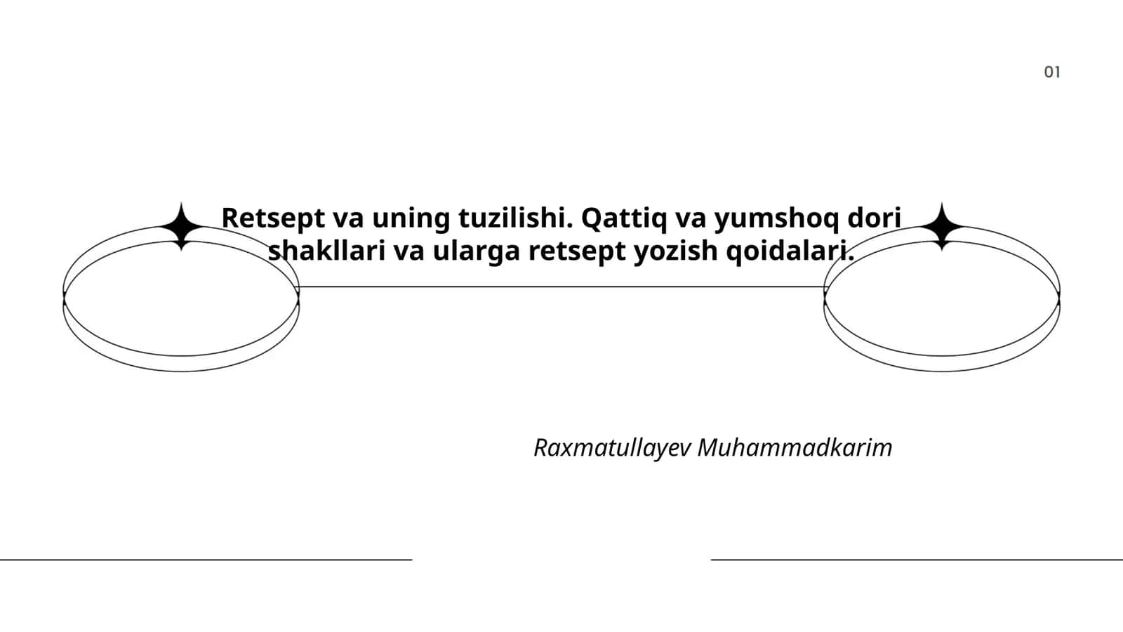 Retsept va uning tuzilishi 1
