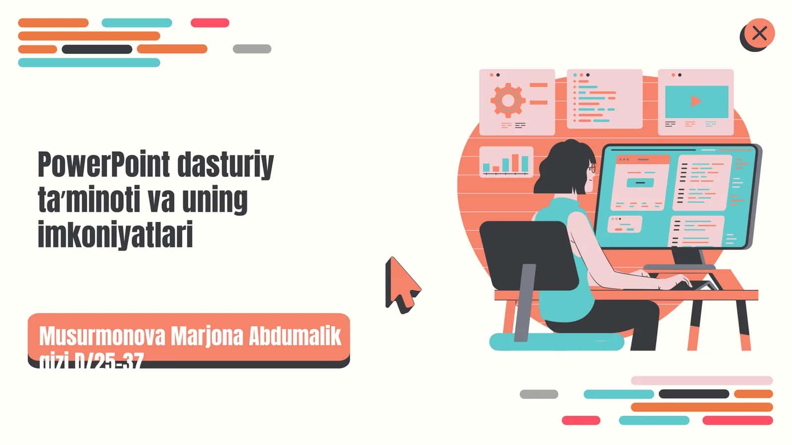 PowerPoint dasturiy ta’minoti va uning imkoniyatlari 1